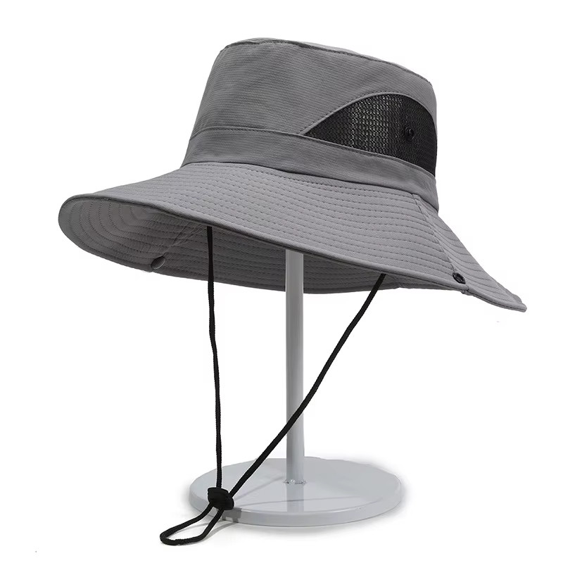 Chapéu de Sol Unissex Verão -Malha Respirável Poliéster, Aba Grande 15cm, Proteção Solar Uso Externo Avaliação da loja