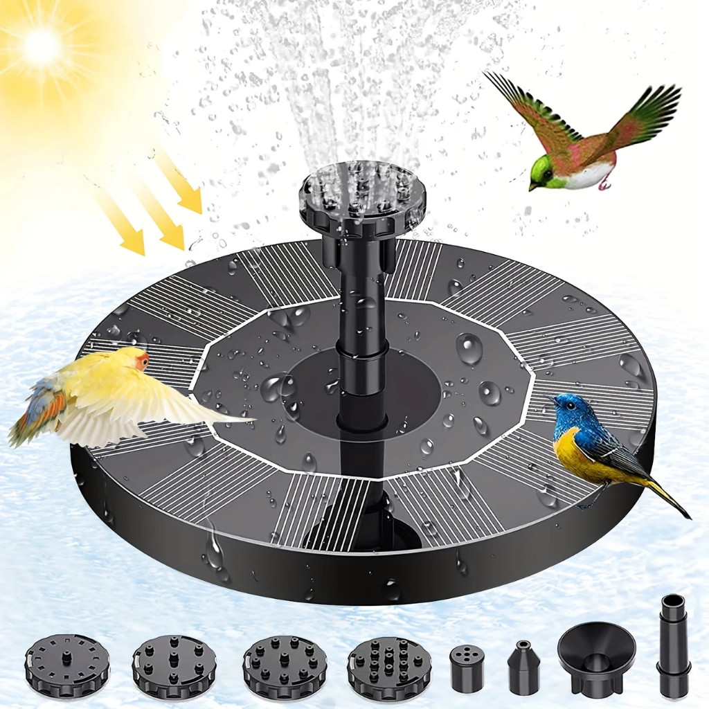 Chafariz Fonte De Água Para Jardim Lago Piscina Flutuante de Energia Solar mil+ Vendido(s) - Variação: