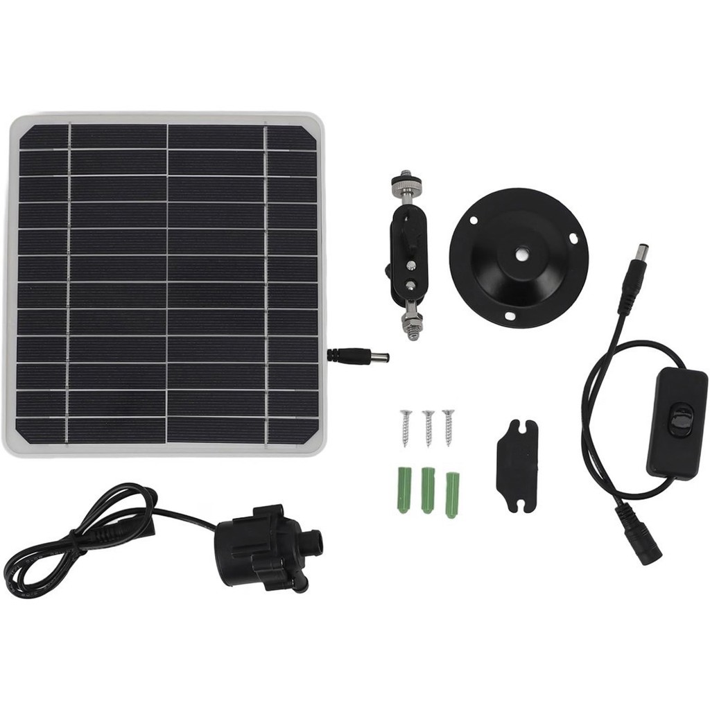 TOPINCN Kit de Bomba de Água Solar 50W com Armazenamento de Energia e Vazão de 800L/h