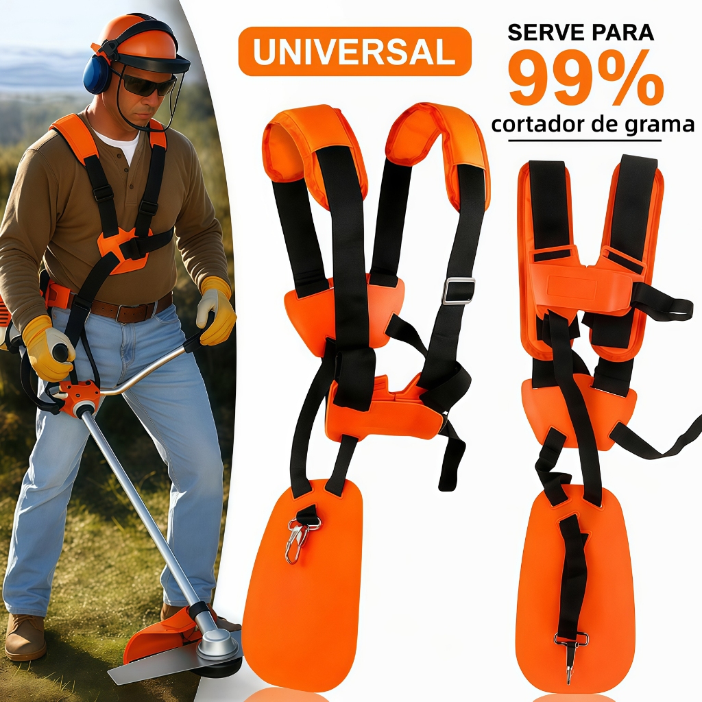 Double Strap Belt for Universal Brushcutter Fits Any Brand + Comfort