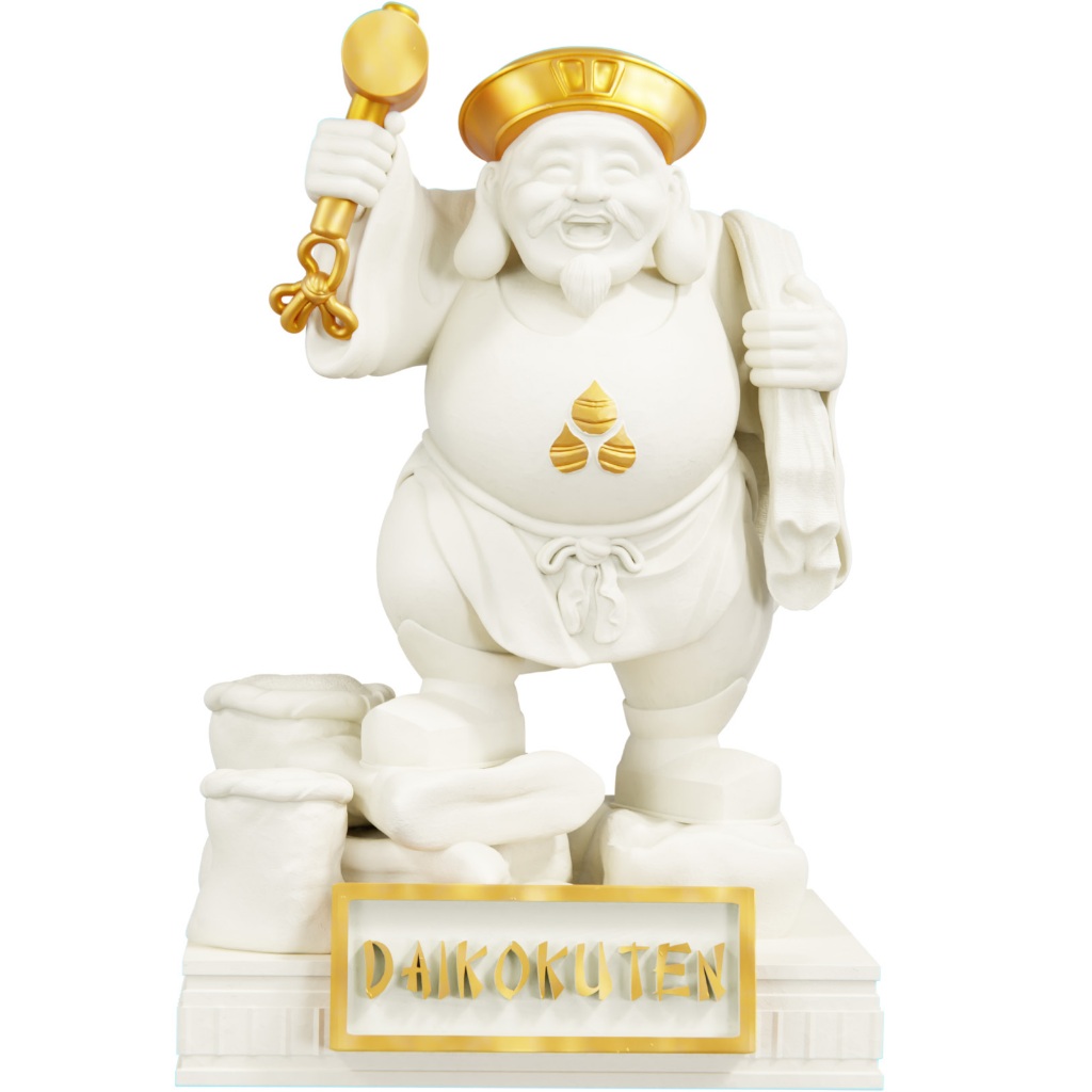 Estátua Daikokuten - Imagem Budista - Daikoku Sonten