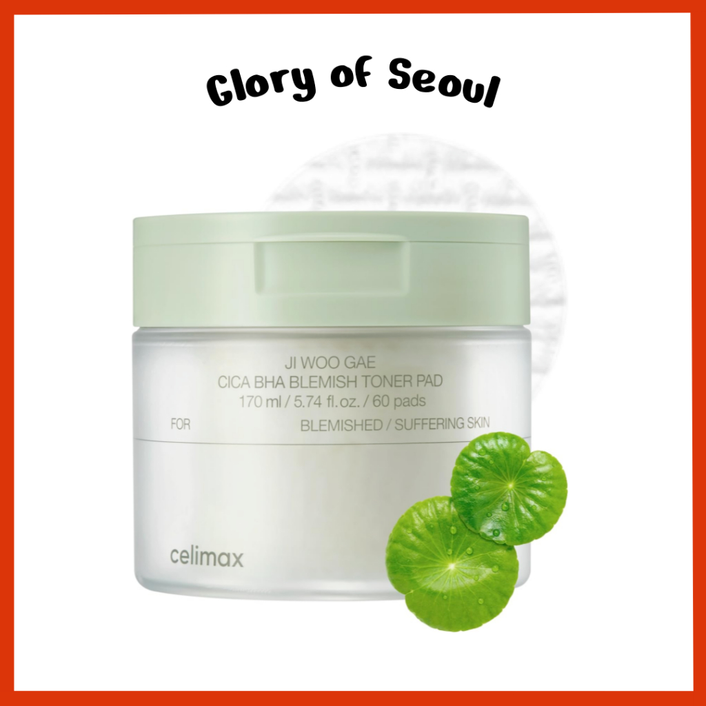 Celimax Ji Woo Gae Cica BHA Blemish Toner Pad 170ml/60Pads