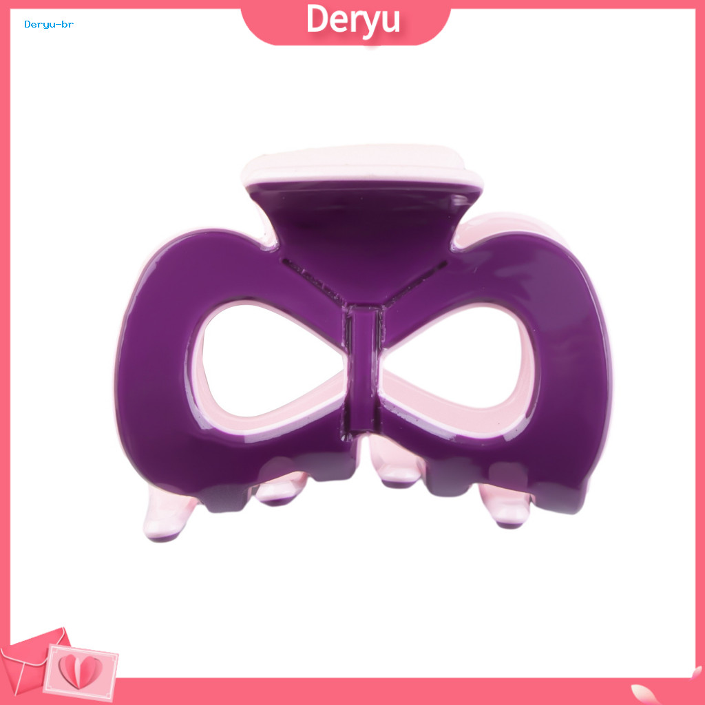 Bow Shape Hair Accessory Colorful Claw Clip Anti-slip Hairpin for Women Girls Strong Grip Back Head Multiple Colors for