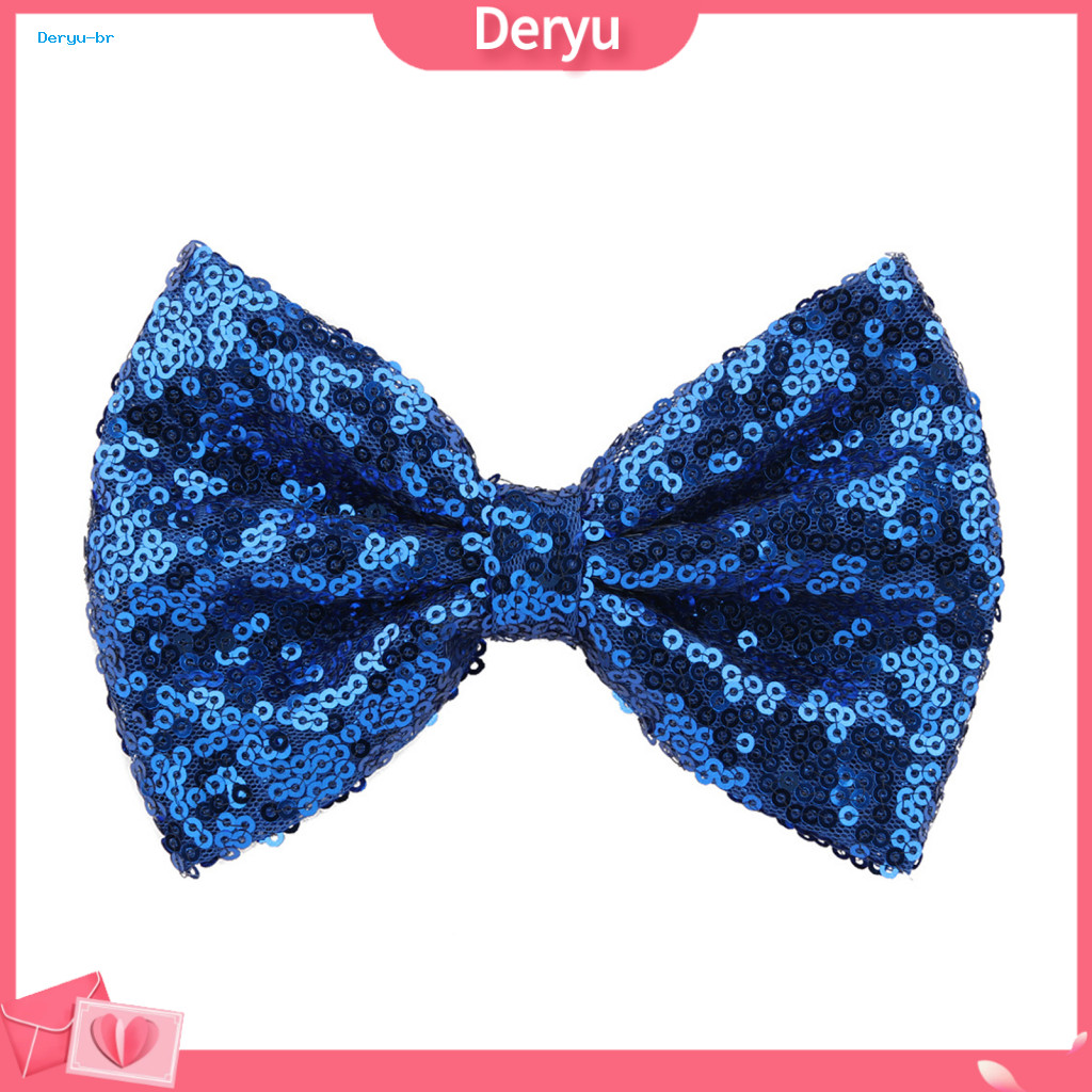 Kids Hair Accessory Sequin Hairpin Safety Corner Clip with Burr-free Metal Spring Bow Shape Shiny Decoration Sparkling f