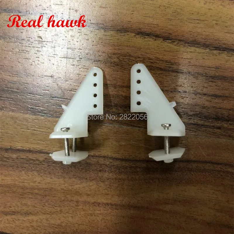 10 Conjuntos Braço de Servo 18x26mm 4 Furos com Parafusos e Pinos - Peças para Aeromodelo RC Montagem DIY