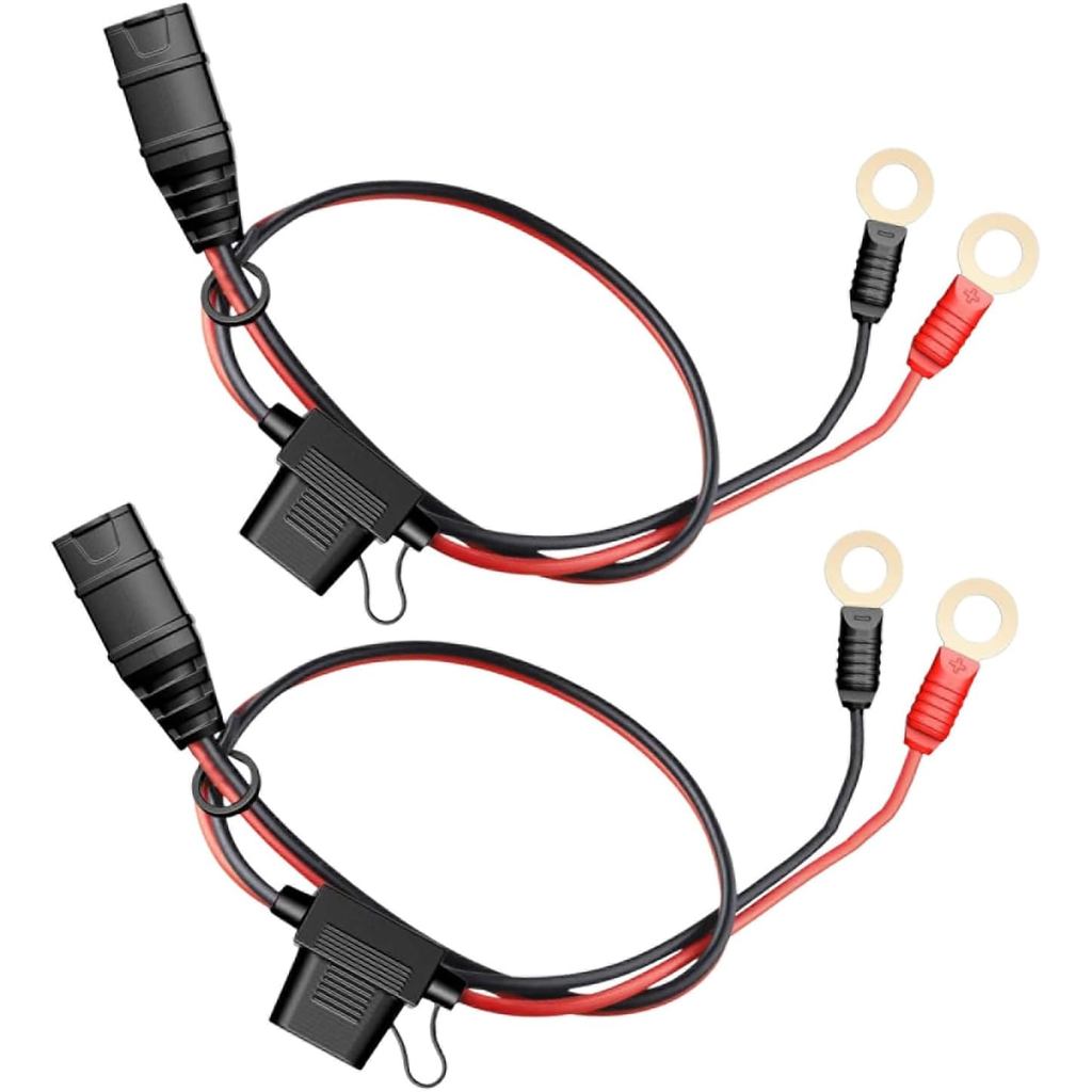 2-PACK GC008 X-Connect compatível com acessórios de carregador de bateria NOCO, cabos de 16AWG e 22 polegadas com termin