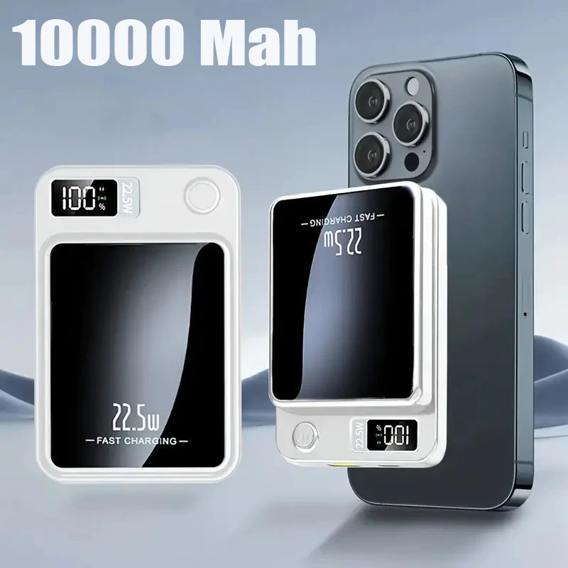 Carregador Portátil Para Iphone Indução Magsafe Powerbank 10000 mAh Battery Pack