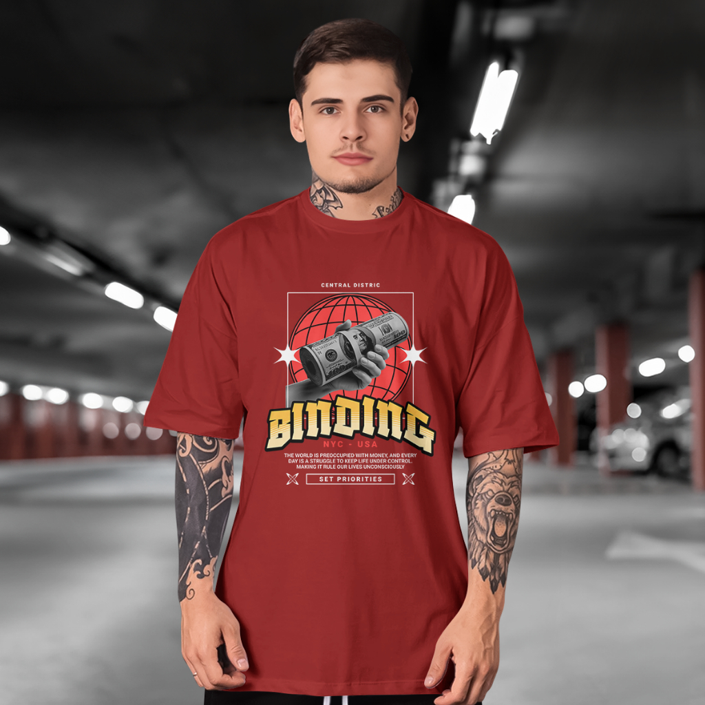 Camiseta Binding - Streetwear Graphic 100% Algodão Premium moda 2026