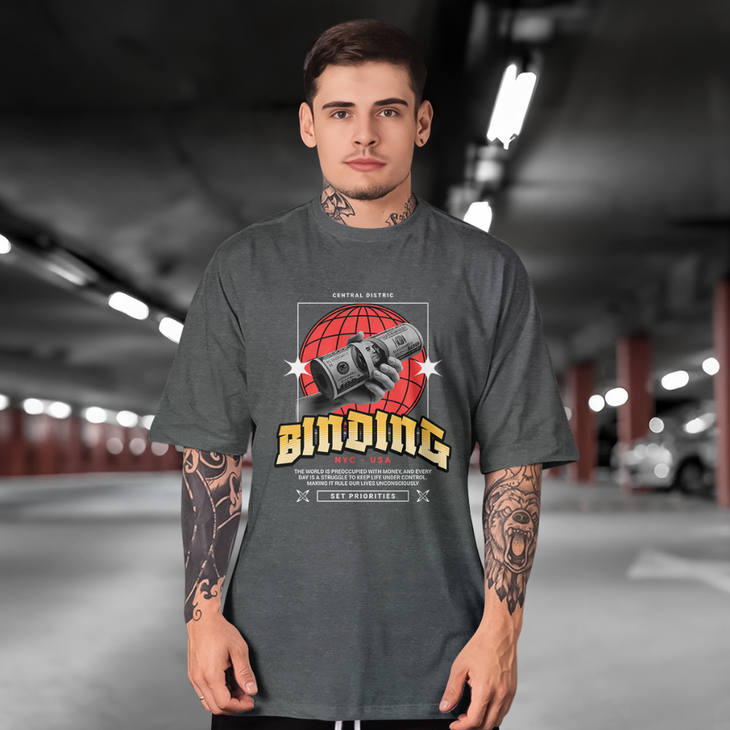 Camisa BINDING - STREETWEAR GRAPHIC Algodao Camisa Básica Premium   jbs