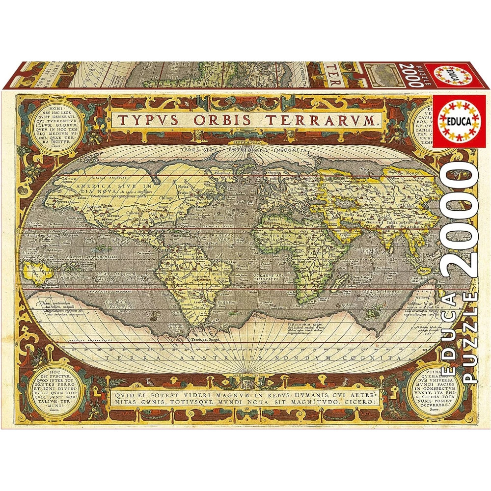 Quebra-Cabeça Importado Educa [18125] Map of the World - 2000 peças