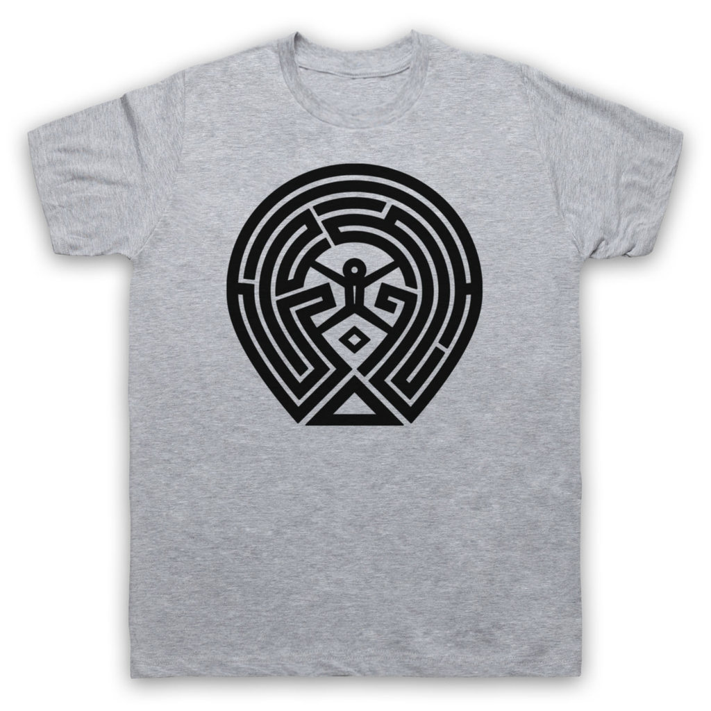 WESTWORLD Western WORLD WILD WEST WORLD THE MAZE MAP Mercadoria de Drama americano Camiseta masculina e feminina