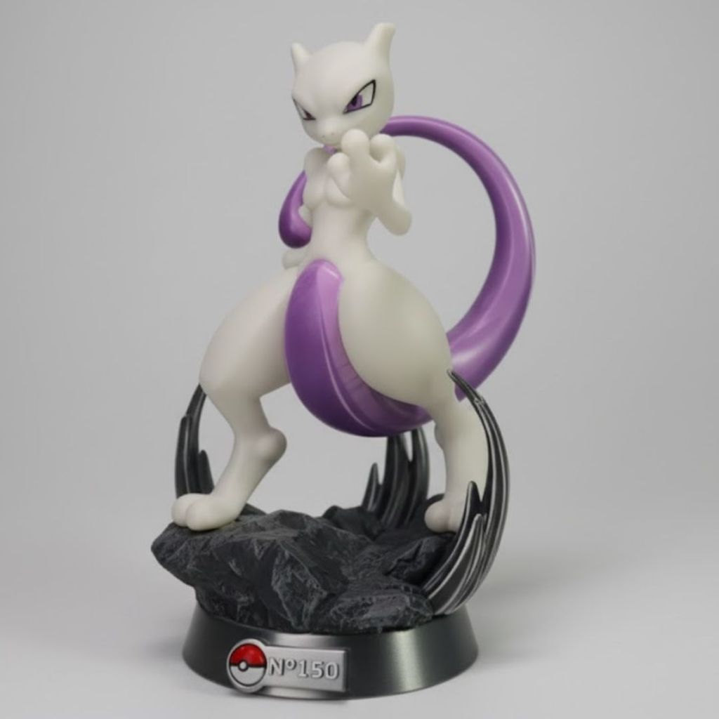 Boneco Pokémon Mewtwo Action Figure Geek Detalhado Colecionável