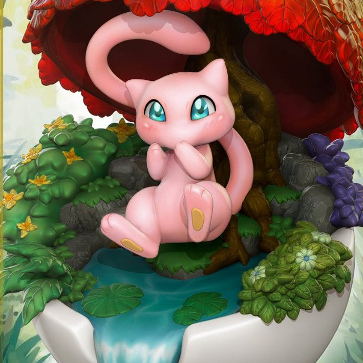 Mewtwo | Pokémon | Action Figure Diorama e Decoração