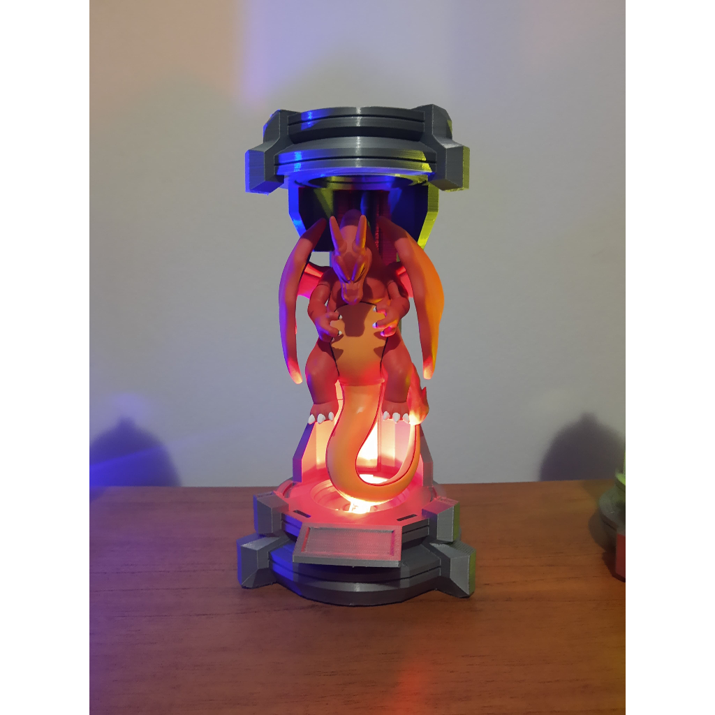 Pokemons no laboratório Mewtwo Blastoise Venossauro Figures Presente Impressão 3d