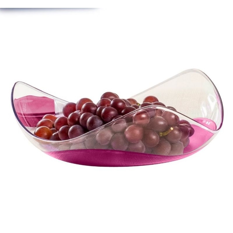 FRUTEIRA ELEGÂNCIA TRANSLÚCIDA ROSA RADISH EM POLICARBONATO - TUPPERWARE