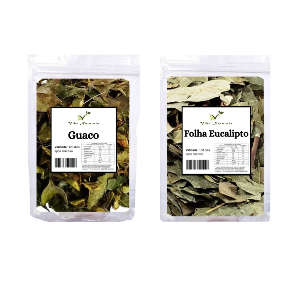 Guaco Folhas + Folha de Eucalipto - 100% Natural