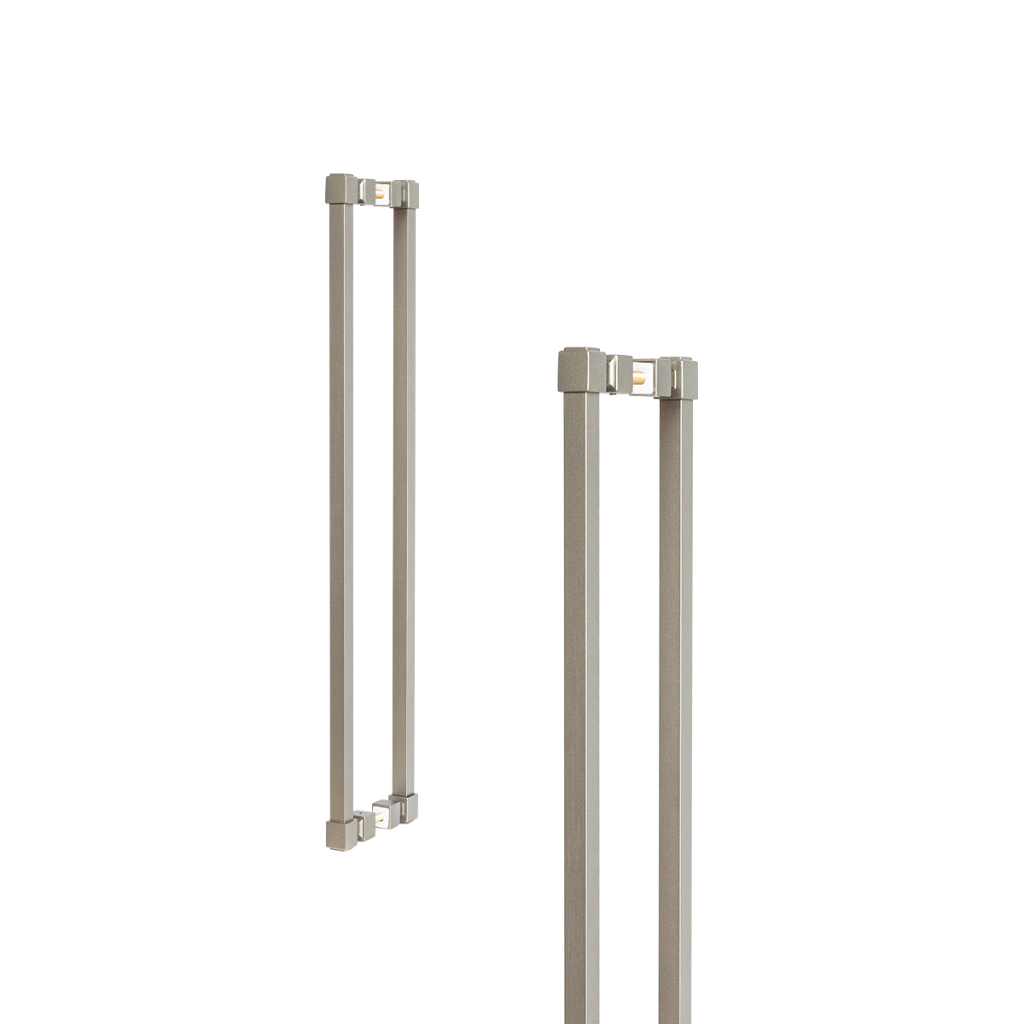 Puxador Porta Duplo Alumínio Cobre Bronze 800mm Amalfi 80cm