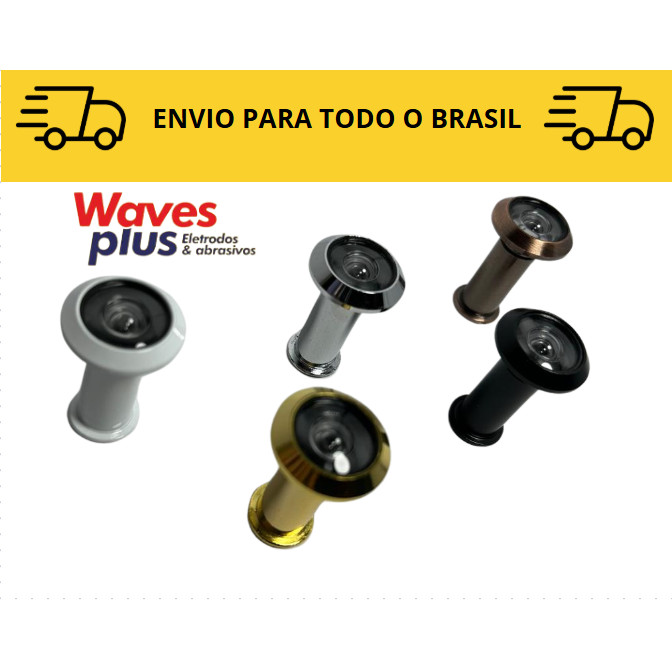 Olho Magico para porta / Waves Plus / Dourado/ Bronze/ Prata/ Preto/ Branco/