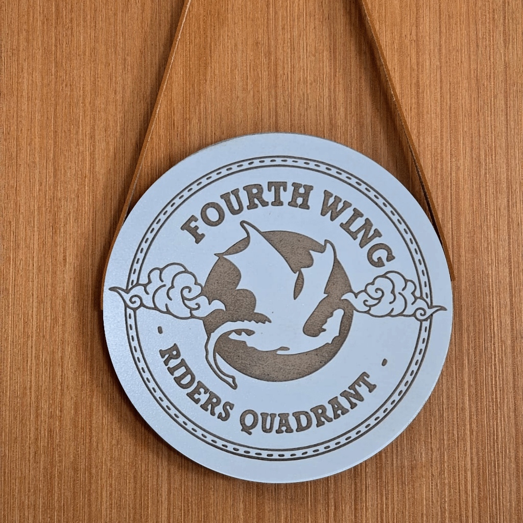 Placa Decorativa em MDF Fourth Wing Riders Quadrant | Quarta Asa | Decoração Geek