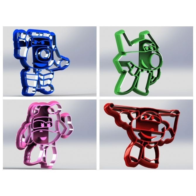 Cortador Kit Super Wings - 4 Modelos
