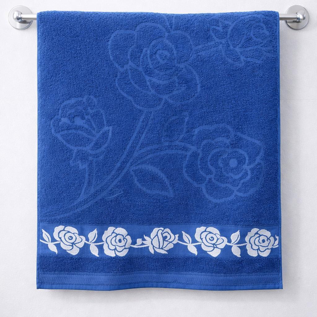 Toalha de Banho 100% Algodão Bouquet 100% Algodão Maciez Premium Luxo 70x135cm Luxo Flores