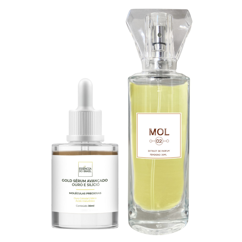 Gold Sérum Avançado Ouro e Silício + Mol 02 (Bouquet Floral)