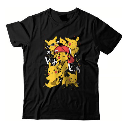 Camiseta Pikachu Unissex Camisa Anime Pokemon
