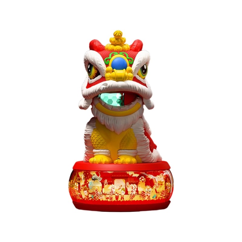 YYS Multi Color LED Light Up Lions Toy Com Movimento Automático De Cabeça E Reprodutor De Música