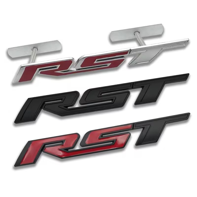 New Design RST Styling For Chevrolet Tahoe Premier Silverado RST Trunk Side Door Front Grille Badge Sticker Car Accessor