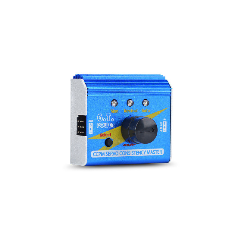 Testador de servo multifuncional GT POWER genuíno, testador de ESC, acelerador manual, carcaça de liga de alumínio.