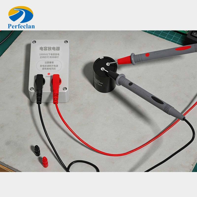 [Perfeclan] Medidor Descarregador De Tensão Profissional Com Sonda De Teste De Capacitor Para Aparelhos Elétricos De Esc