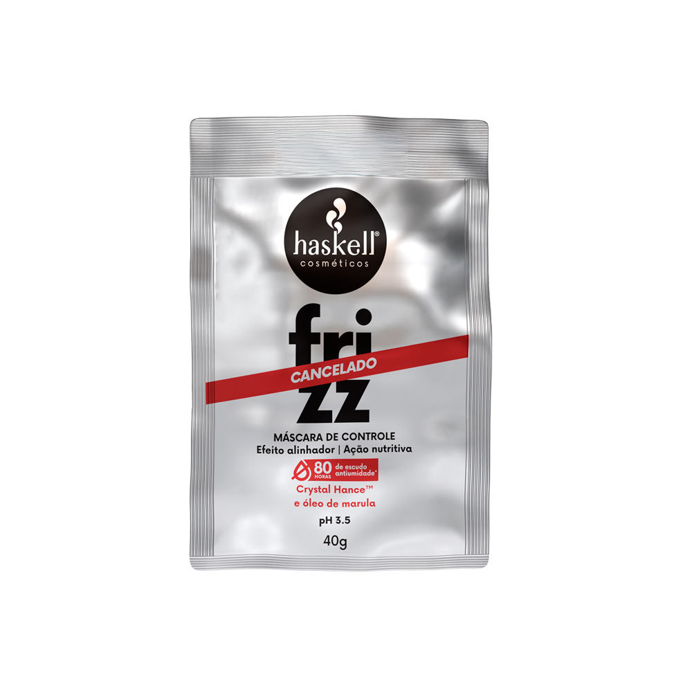 Haskell Mini Máscara Frizz Cancelado 40g Alinha Controle e Nutre - 1 Unidade