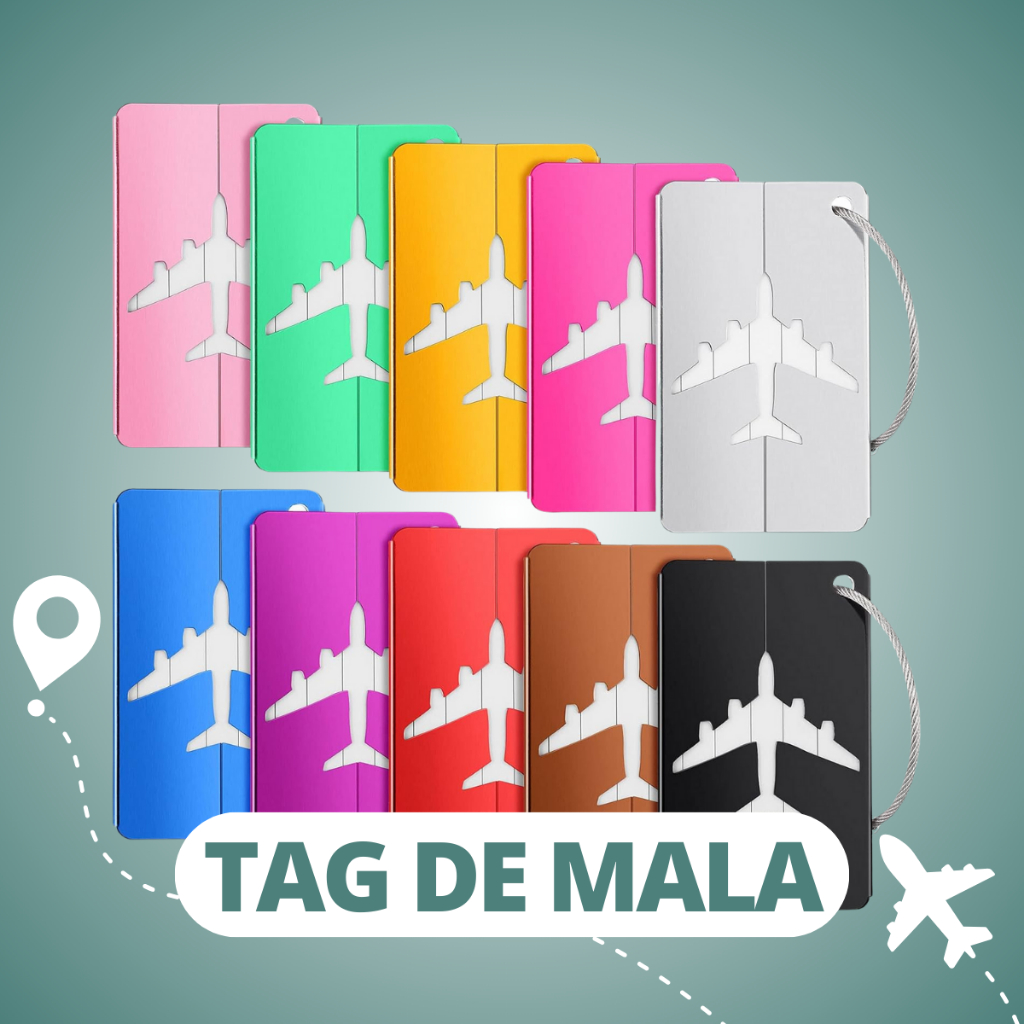 Tags Mala Viagem Segura Etiqueta A Prova De Água Resistente Colorida  - Escolha Seu Kit