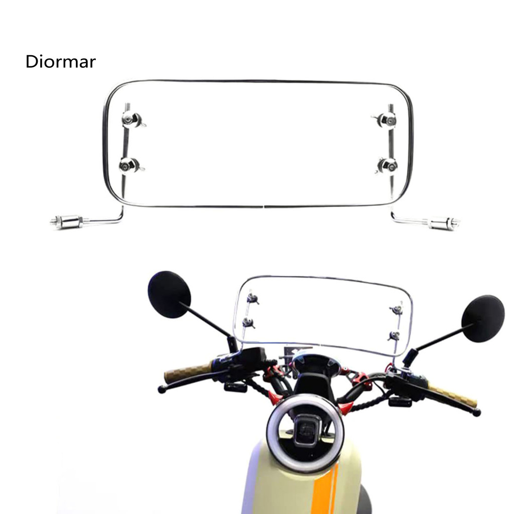 Acrylic Motorcycle Shield Universal Adjustable Deflector Windshield High-definition Transparent Wind Protection Board fo