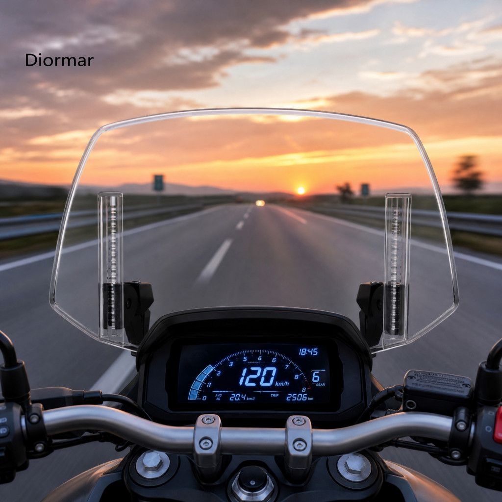 Thickened Pc Motorcycle Shield Adjustable Windshield Universal Clip-on Wind Deflector for Honda Suzuki Yamaha for Southe