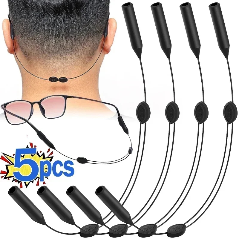 1/5Pcs Universal Adjustable Eyewear Retainer Unisex Óculos De Sol Unisexo Porta-Segurança Para Crianças Mulheres Homens Acessórios Leitura