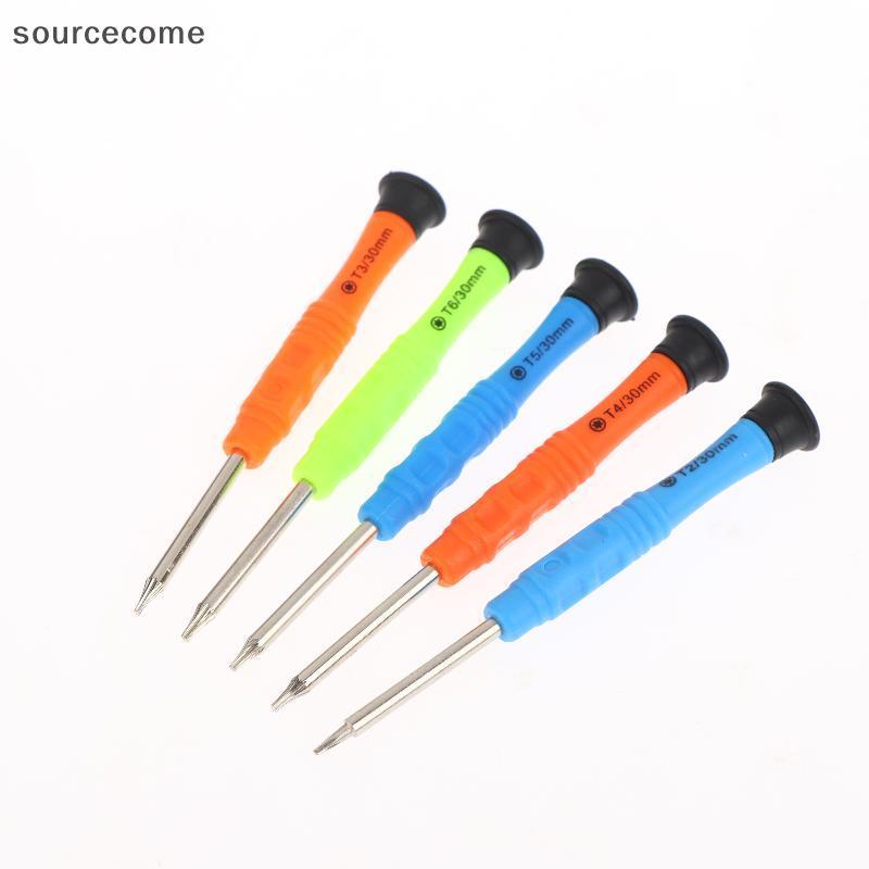 [sourcecome] 1/3 Conjuntos De Chave De Fenda Torx T2 T4 T5 Star Bit DIY Kit De Ferramentas De Reparo Manual Para Celular