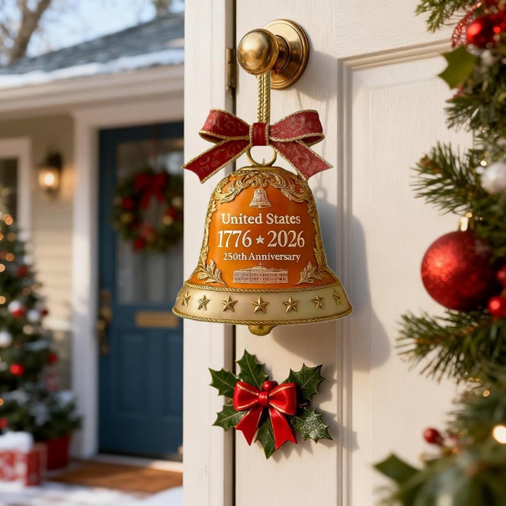 Ornamento Acrílico Do 250o Aniversário Da Liberty Bell-Pingente Comemorativo De Natal 2D Para Presente De Decoração De C
