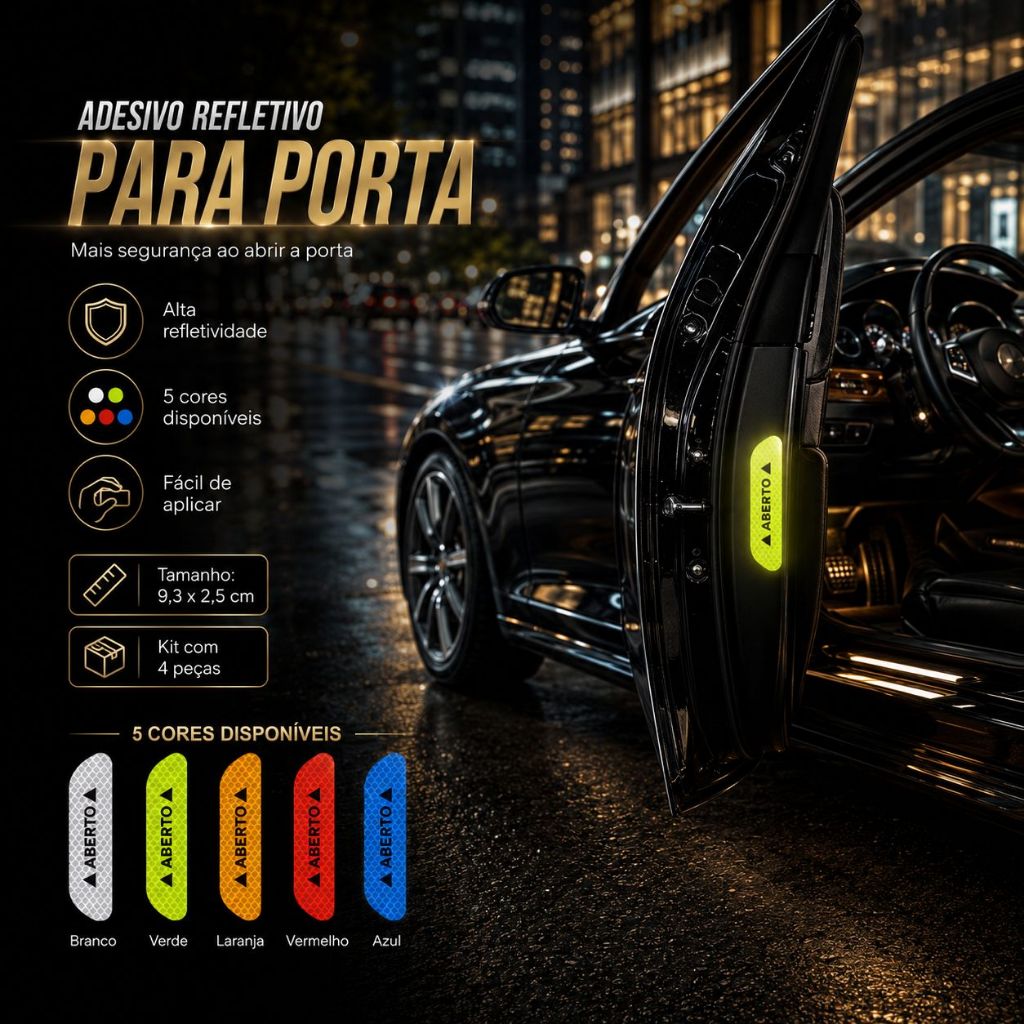 【Envio de São Paulo】Car Luminous Stickers Glowing Night Lights Inter