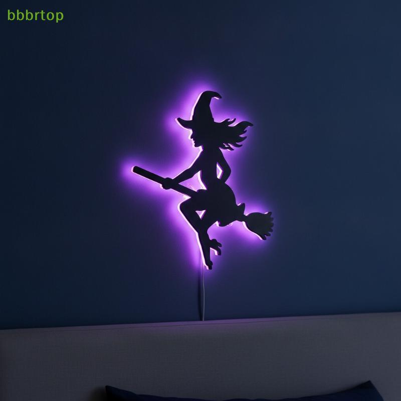 bbbrtop Halloween Luminous 3D Wall Stiers Night Light Decoração Decalques Autoadesivos Para Bar Restaurante De Festa De