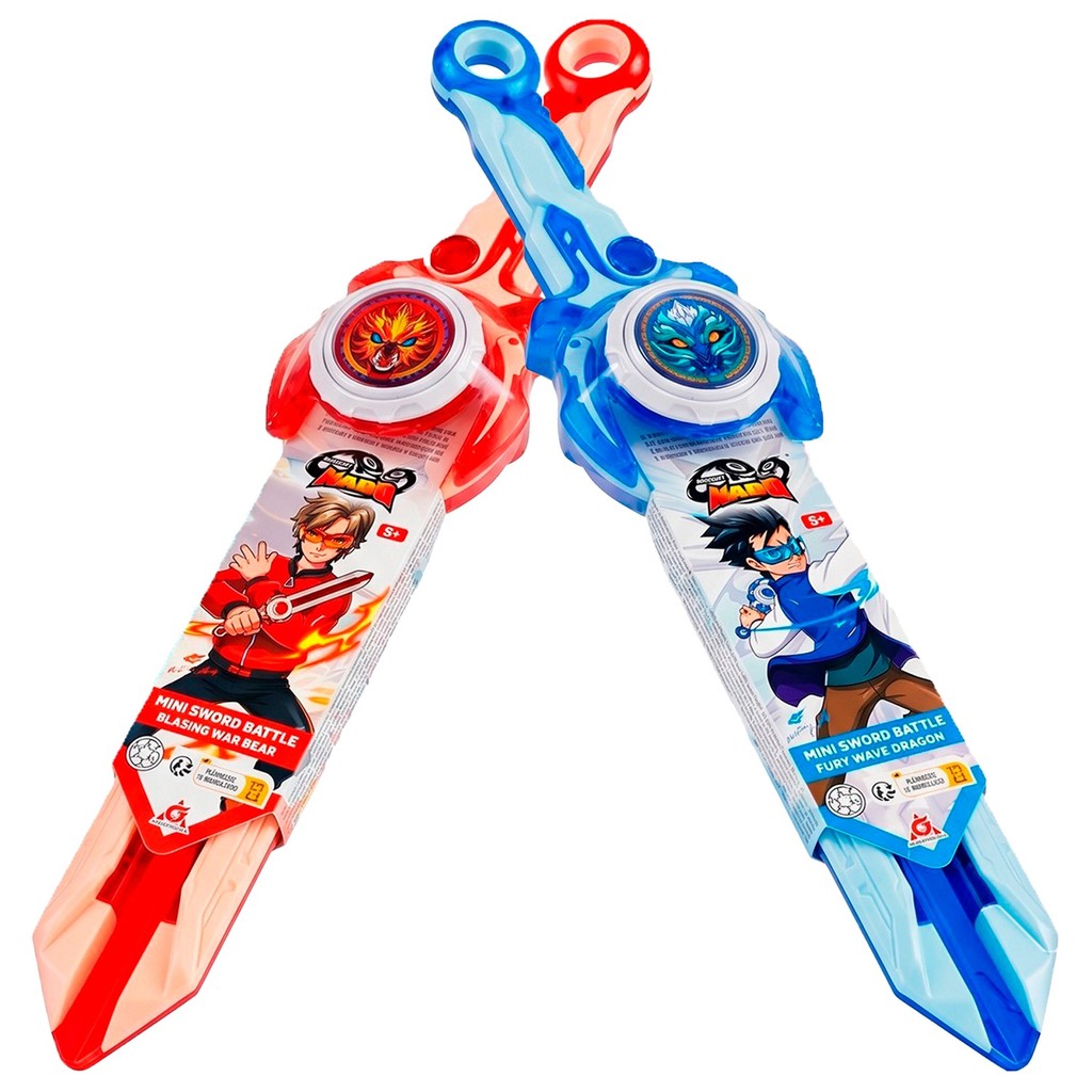 Brinquedo Pião Infinity Nado Mini Sword Battle Com Lançador Espada Para Crianças