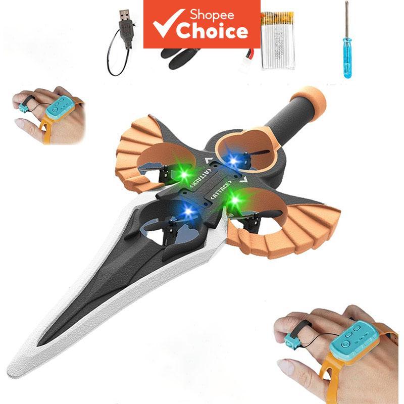 RC Flying Sword Fighter Brinquedo 2.4G 2CH Modelo de Avião de Controle Remoto 4 Eixos Controlador de Modo Duplo com