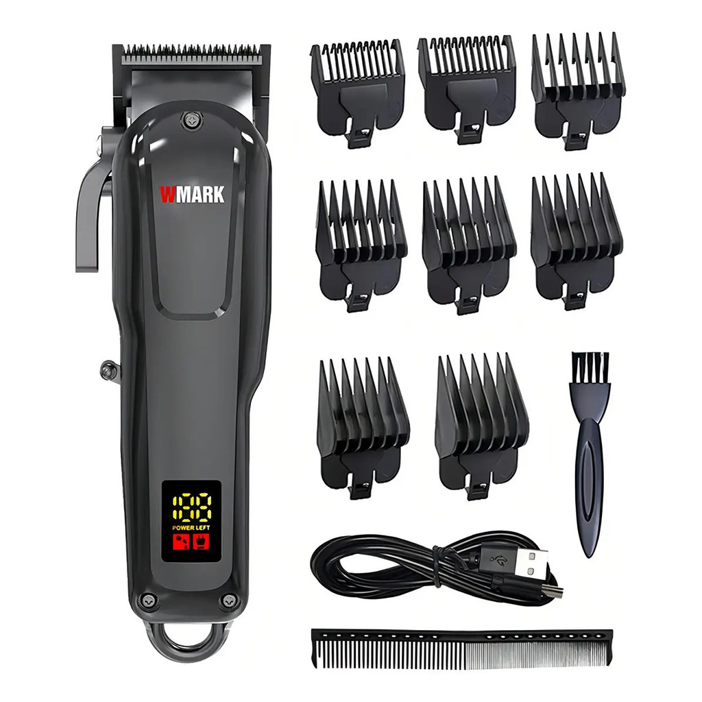 Máquina de Corte Wmark NG-1001 Profissional Sem Fio 6600 RPM com Display LED