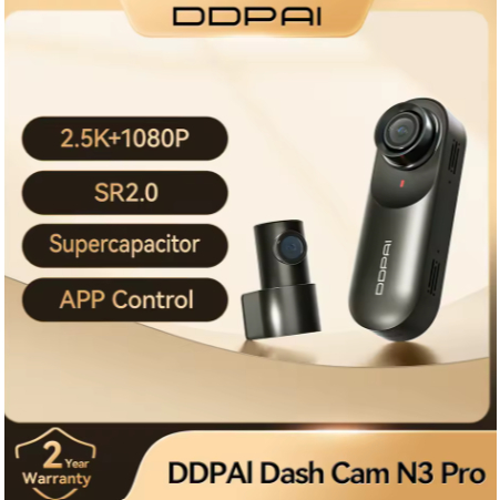 Dash Cam Mola N3 Pro 5V 2A com Supercapacitor para Carro Cartão TF