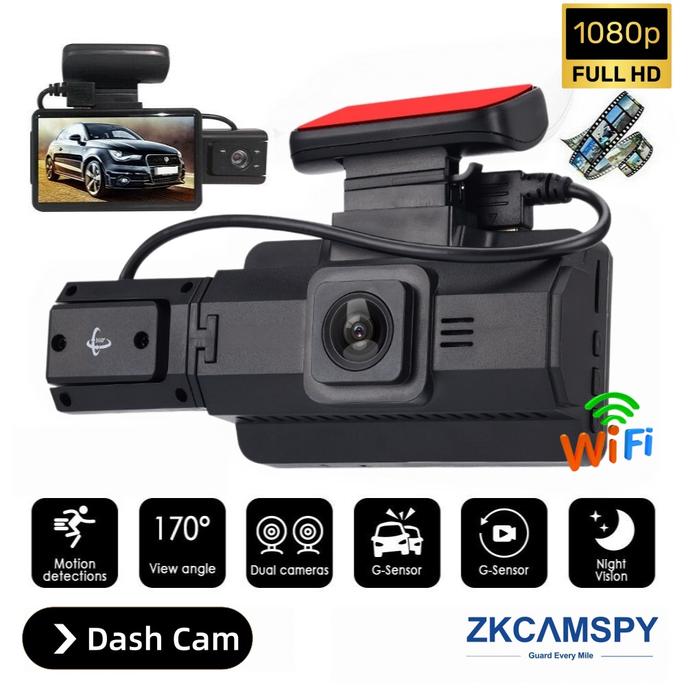 Carro WiFi Dash Cam 1080P Full HD Gravador De Vídeo Câmera Painel De Visão Noturna Caixa Preta
