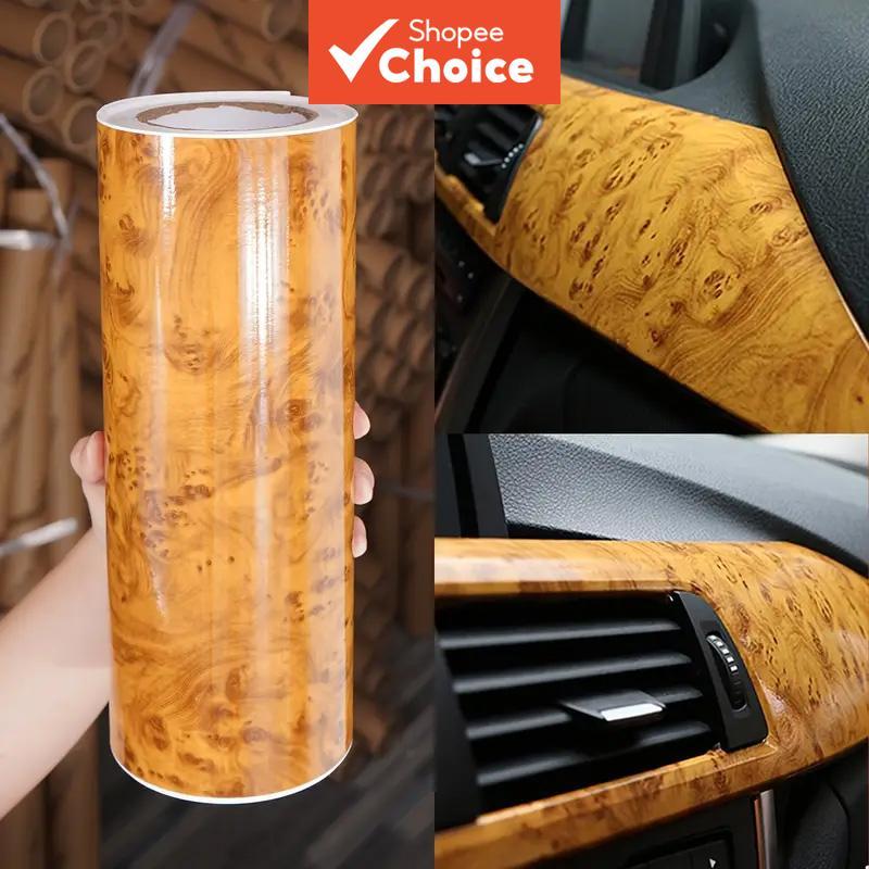 Gloss ‐ Wood Grão-Texturizado Vinyl Wrap Roll Sheet Film Release Adesivo Decal Sticker Para Car Home Office Furniture De