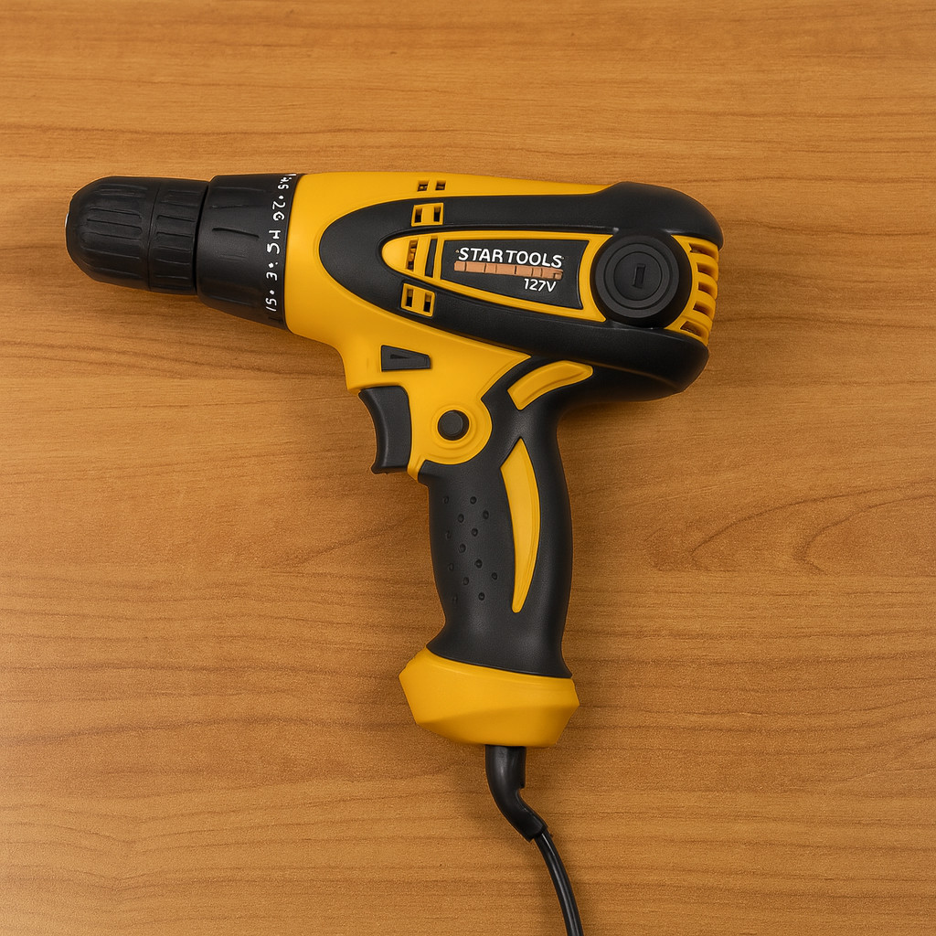 Parafusadeira Elétrica Bivolt Com Fio Bateria 350w 127v Bivolt