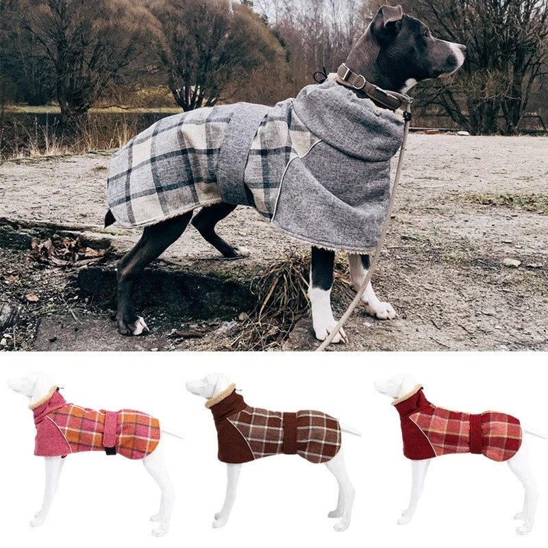Roupas De Inverno Para Cães Grandes Jaqueta De Lã Quente Animais De Estimação Médios E Weimaraner Greyhound A