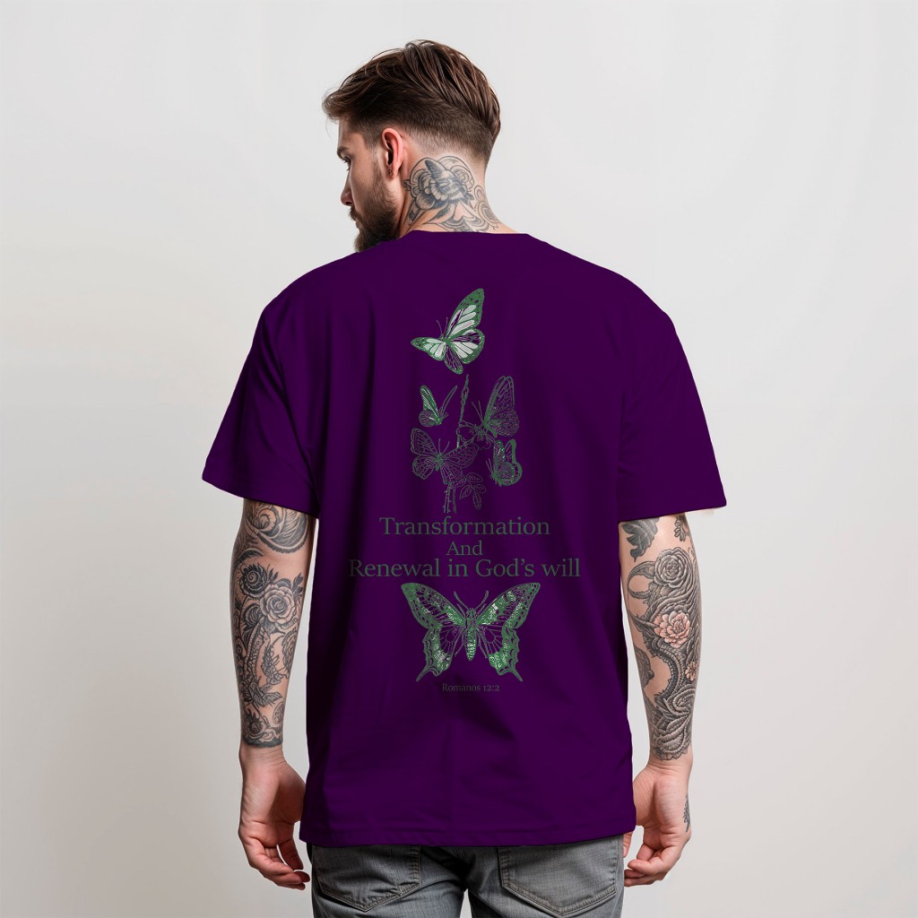 Camiseta Masculina TRANSFORMATION Moda Evangelica 100% Algodão