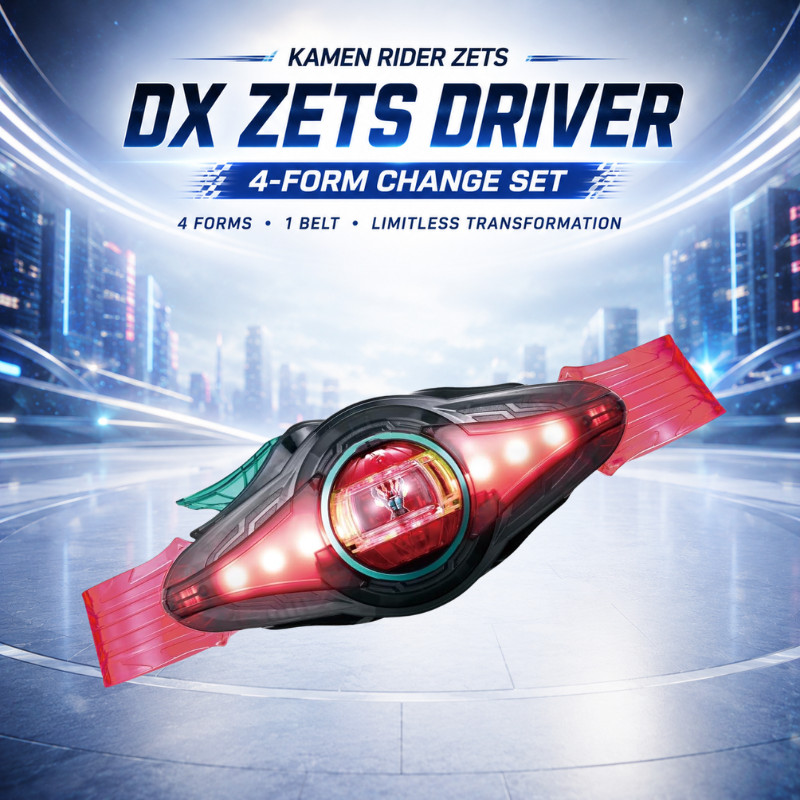 BANDAI Kamen Rider Zets Transformation Belt DX Zets Driver 4 Form Change Set